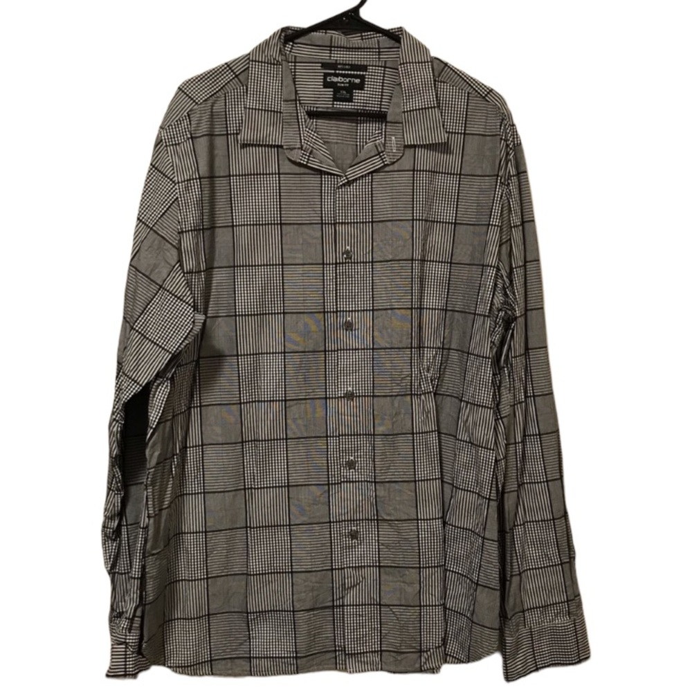 Claiborne Slim Fit Long Sleeve Button Down Shirt 2XL